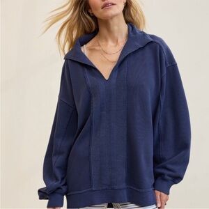 Aerie Navy Blue Sweatshirt